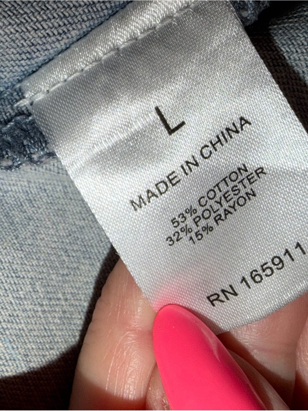 Grace+Karma Denim Jacket - Light Blue - Puff Shoulder - Women's L - Picture 2 of 4